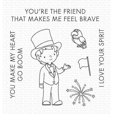 My Favorite Things Clear Stamps - You Make My Heart Go Boom
